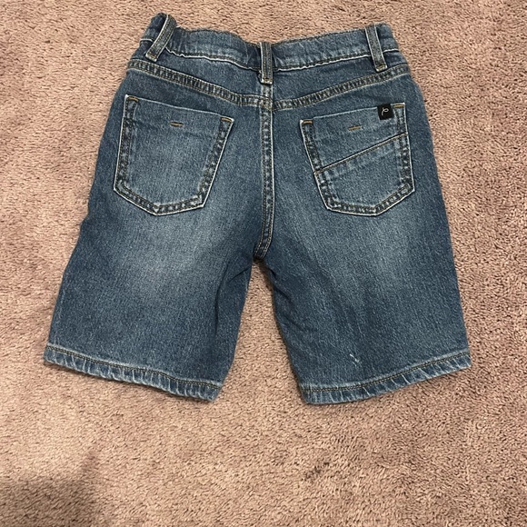 Boys Art Class Dark Blue Distressed Jean Shorts - Picture 2 of 6